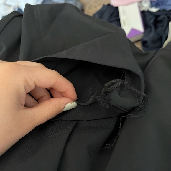 Zero + Maria Cornejo Black Quarter Sleeve Straight Pleated Jumpsuit Size 4 - Picture 9 of 9